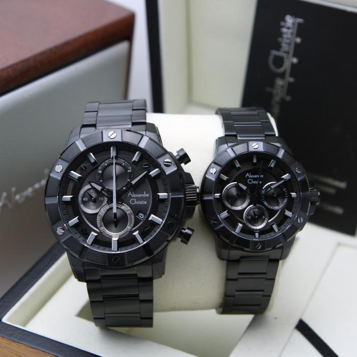 Jam Tangan Alexandre Christie Couple AC 6609 / AC6609 Stainless Steel Original Garansi Resmi quartz