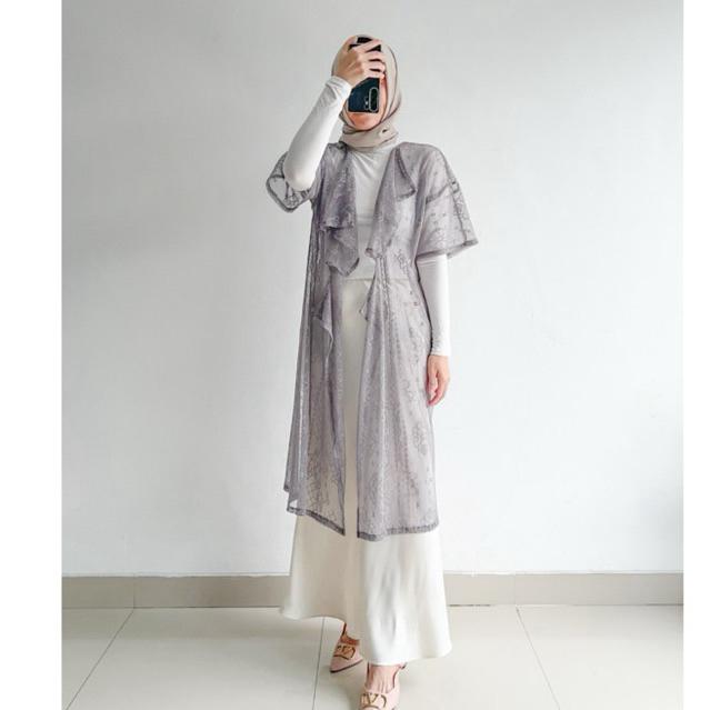 TERBARU Outer Lace Brukat Lebaran Brokat nita Outer Kondangan Blazer Atasan nita Muslim Baju Pesta |