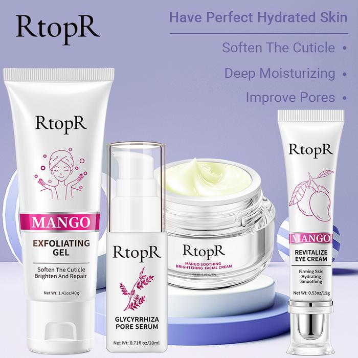 RtopR 4-pcs Skincare Set Glycyrrhiza Face Pore Repair Collagen