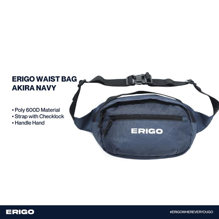 Erigo Waist Bag Akira Navy - Tas Pinggang Selempang Unisex