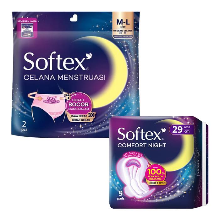 Softex Celana Menstruasi 2s / Softex Comfort Night 9s