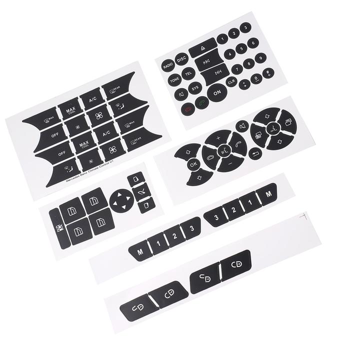 Car Button Repair Stickers Steering AC Window DecalsStickers New For