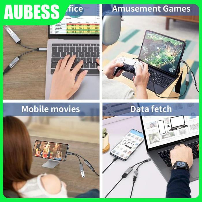 Usb C Otg Cable Phone Adapter 2in1 Foldable Cable Otg Adapter With