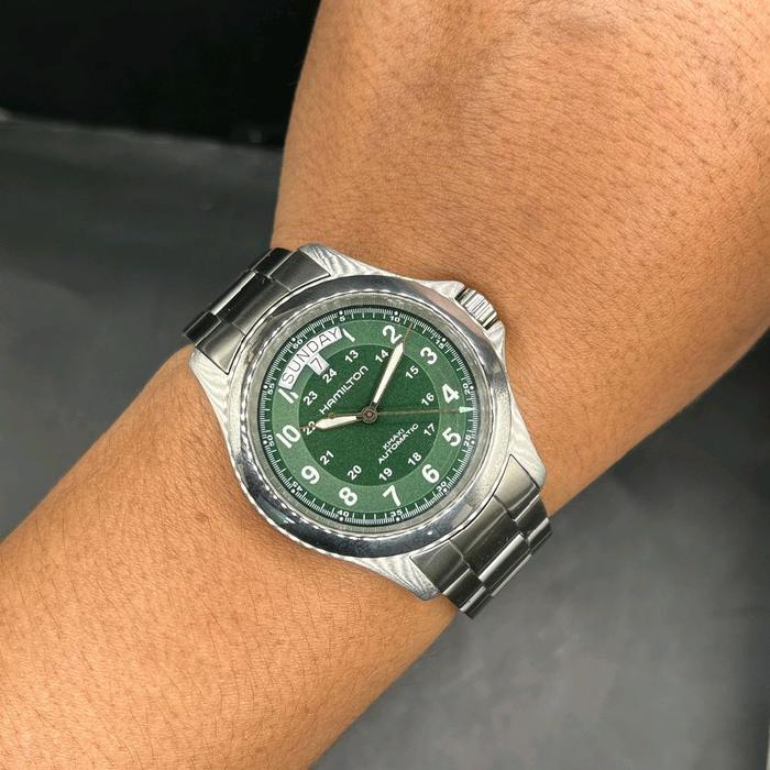 Hamilton khaki Field King Dial green