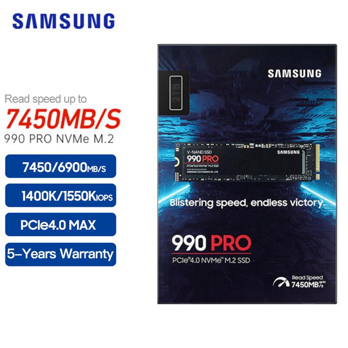 SAMSUNG 990 PRO SSD 1TB 2TB PCIe 4.0 M.2 Internal Solid State Hard