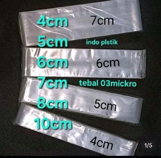 Terbaik PLASTIK PP FULL ROLL BENING UK 4CM 5CM 6CM 7CM 8CM 10CM ±250GRAM BUMBU DAPUR TEBAL 0,3 MICKR
