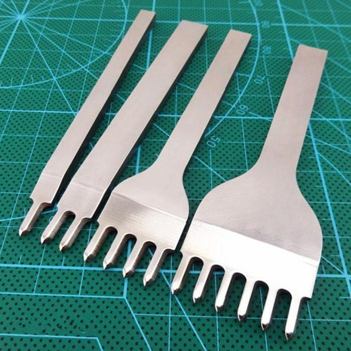 Stitching hole punch leather tools 1set (4pcs Prong) 3mm - 4mm - 5mm