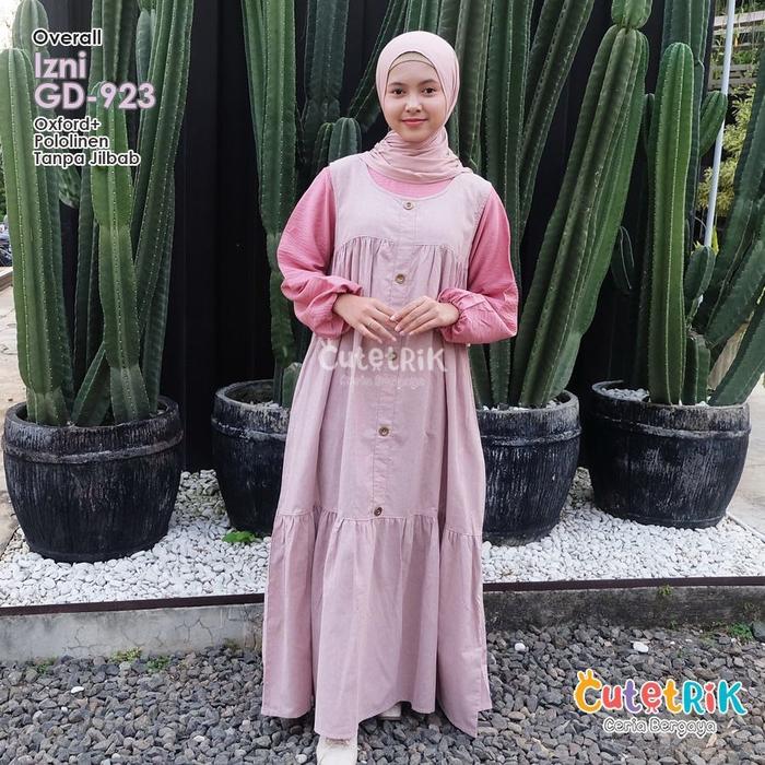 Jamsuit Anak Perempuan Gamis Overall Remaja Set tunik overall wanita korean style