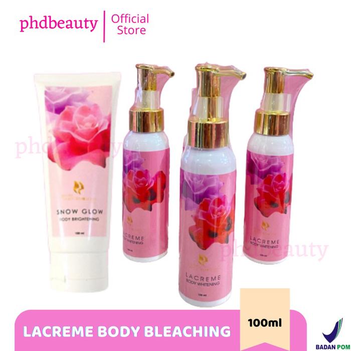 La creme Body Bleaching Whitening houseofbeauty promo BRIGHTENING BODY LOTION / HANDBODY PEMUTIH BAD