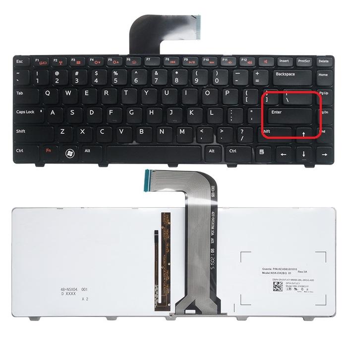 Baru US Keyboard Backlit untuk DELL Inspiron 14R N4110 M4110 N4050