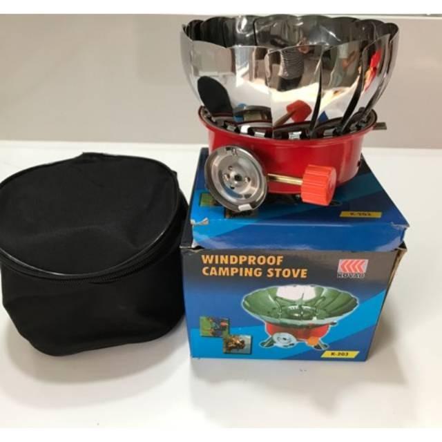 Kompor camping Gas kovar portabel mini model bunga/Kompor Mawar 203