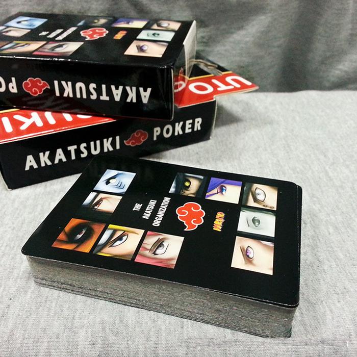54 Buah Kartu Poker Anime NARUTO Poker Naruto Akatsuki Ninja Sasuke