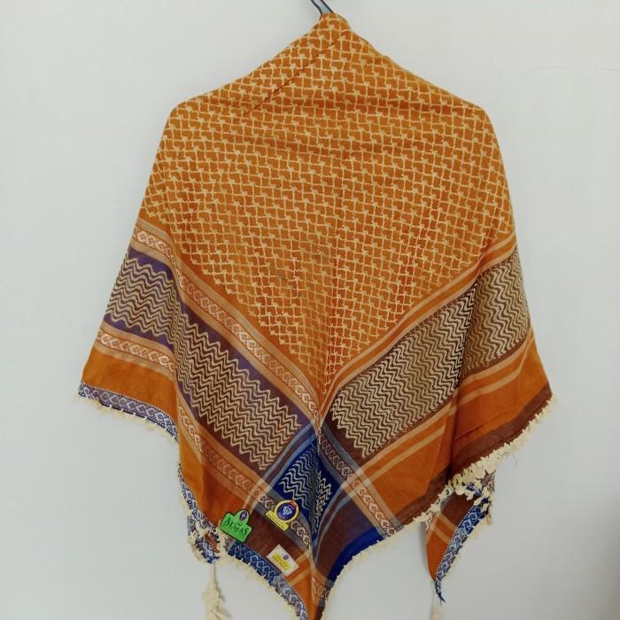 Surban Almas Arafat Qutla CC - orange cream