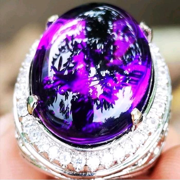 COD BATU CINCIN PERMATA AKIK KECUBUNG BUNGUR ASLI NATURAL RING PERAK