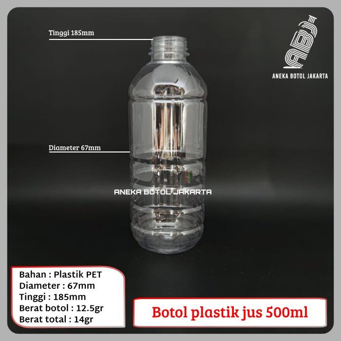 READY Botol Plastik 500ml / Botol jus 500ml / Botol granat 500ml