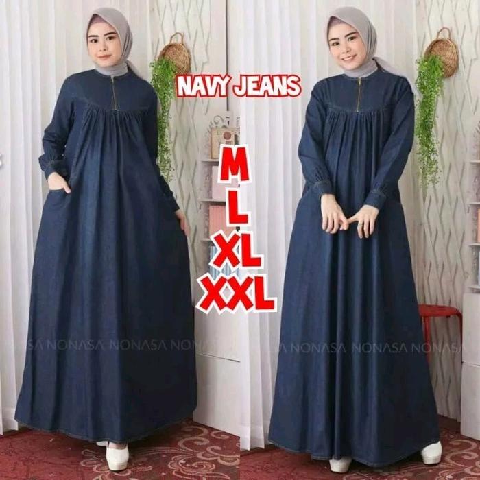 bisa cod/GAMIS JEANS WANITA TERBARU 2020/GAMIS JEANS WANITA MODERN 2020/GAMIS JEANS/GAMIS DENIM