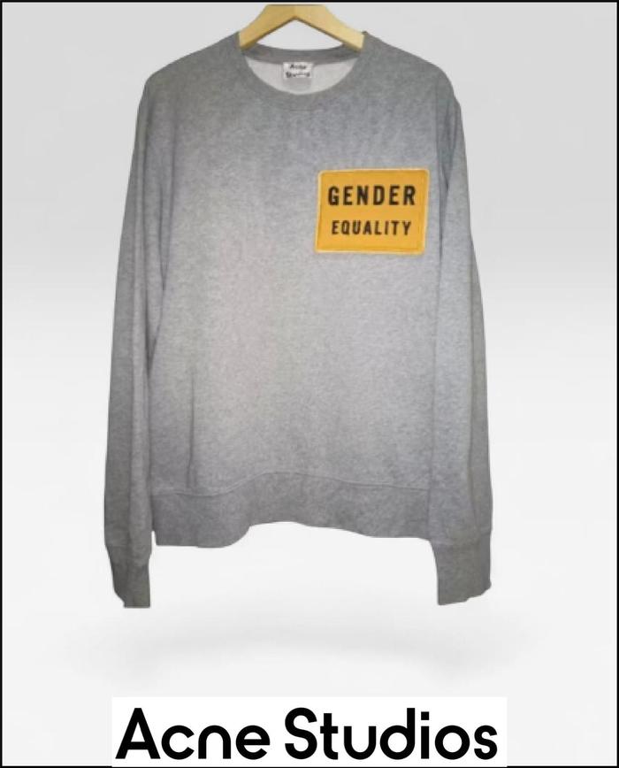 AcneS tudios Grey and Orange Sweatshirt