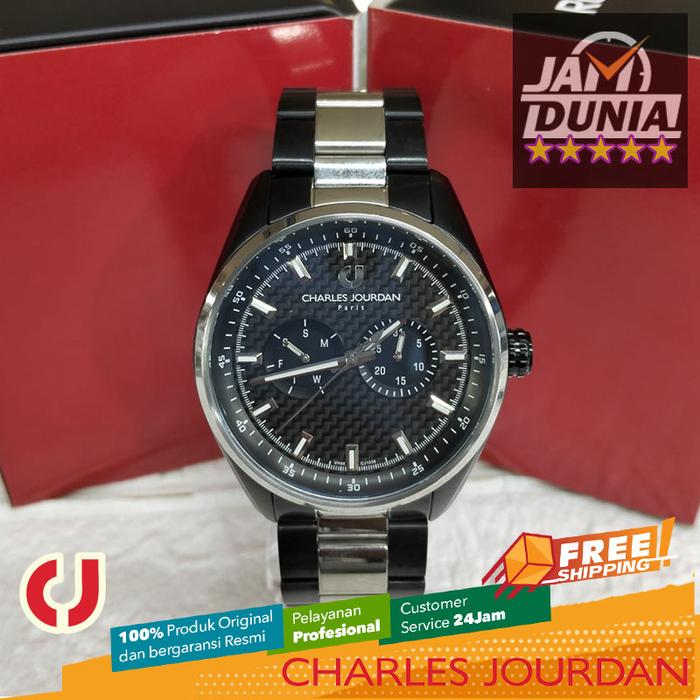 JAM TANGAN PRIA CHARLES JOURDAN CHRONO ORIGINAL CJ1038-1743M JAM CJ10381743M JAM CJ 1038 1743 JAM CJ