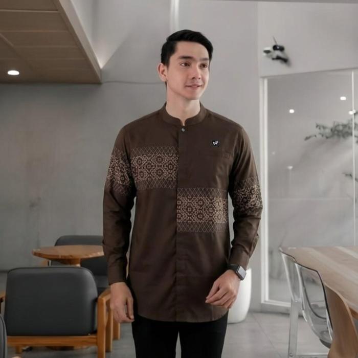 JASKO MANDARIN Baju Kemko Muslim Pria Lengan Pendek Koko Dewasa Katun Toyobo Ori Premium Slim-fit Mo
