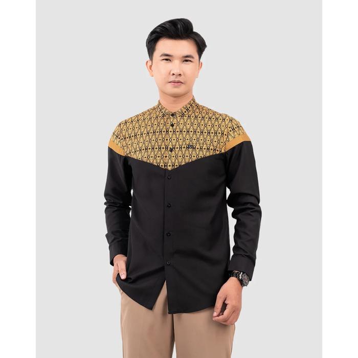 Kemeja Pria Modern Elegan Koko LQ 20 Fadkhera Kolaborasi Luqmanul Hakim