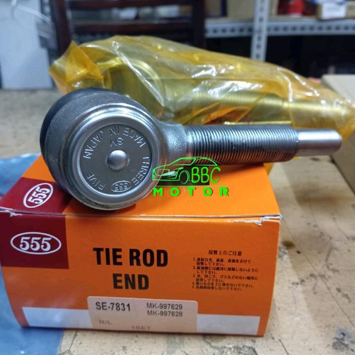 TIEROD TIE ROD END MITSUBISHI CANTER PS136 PS 136 HDX 555 ASLI JAPAN HARGA 1SET 2PC