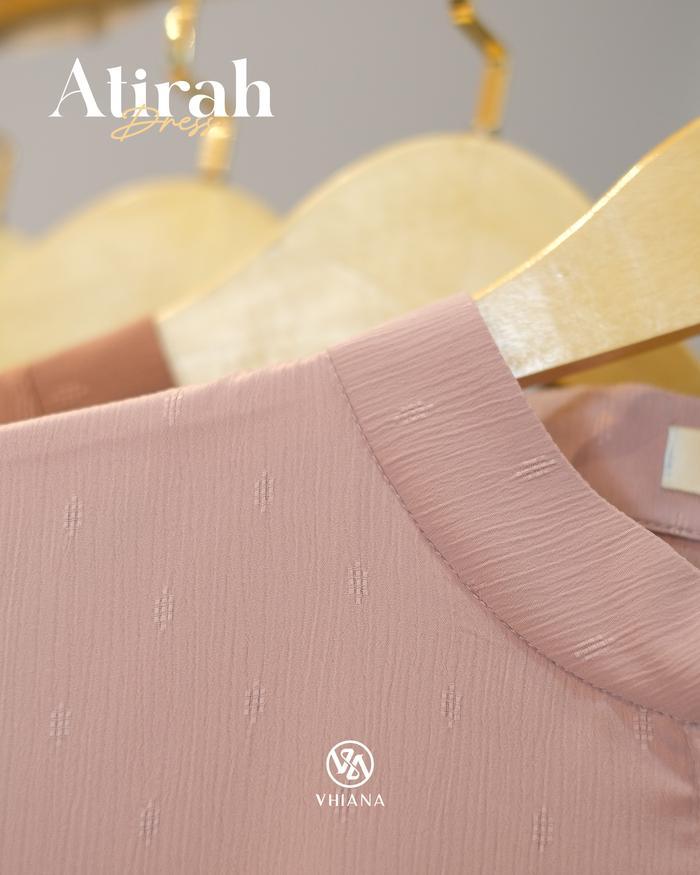 VHIANA ATIRAH DRESS PREMIUM GAMIS CASUAL NYAMAN By Vhiana Muslim Wanita