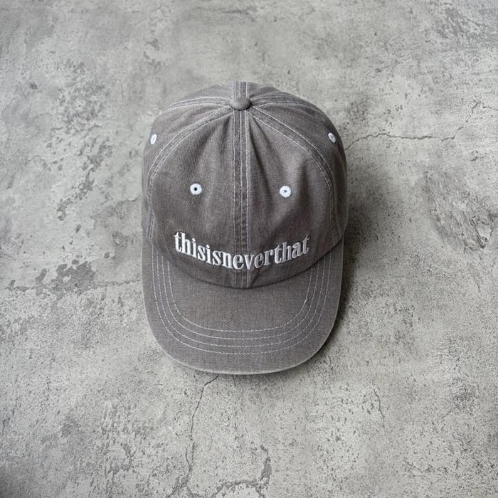THISISNEVERTHAT STITCHING ONIX CAP CHARCOAL