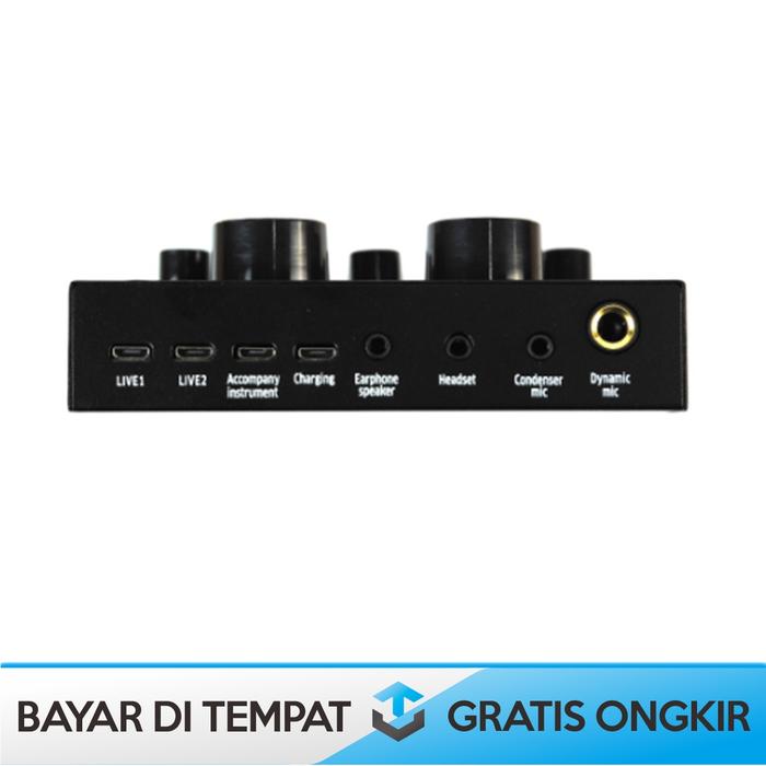 PAKET LENGKAP SOUNDCARD V8 PLUS ORI TAFFWARE V8S BLUETOOTH USB MURAH