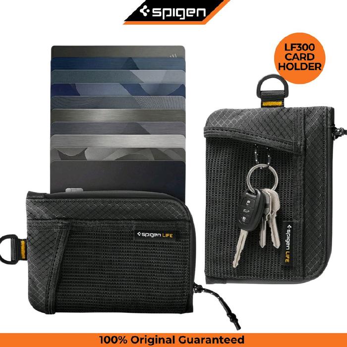 Card Holder Wallet Spigen LF300 RFID Blocking Waterproof Soft Dompet Kartu Anti Air