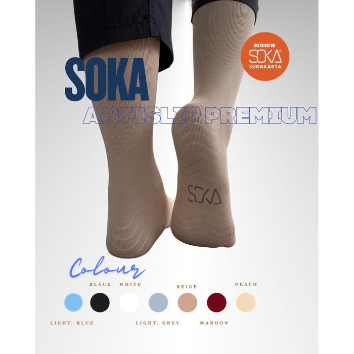 SOKA - Kaos Kaki Jempol AntiSlip Premium Ukuran S,M,L Bahan Nylon Spandex