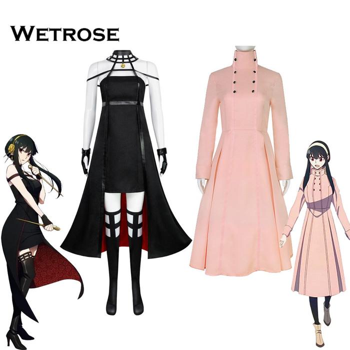 Ready Stock Spy Family Cosplay Costume Yor Forger Ipara Princess Thorn Princess Dress Set Anime Mang