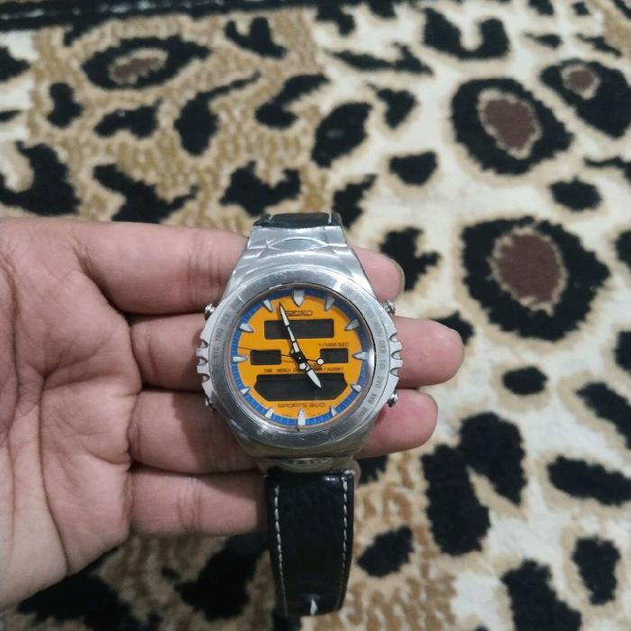 Rare Vintage Seiko Giugiaro Design Macchina Sportiva kondisi mati