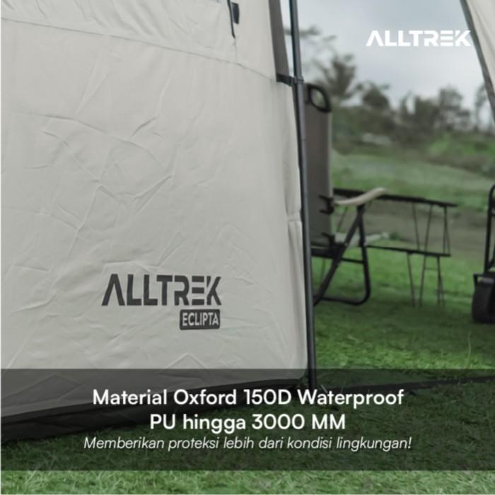 ASLI - ALLTREK TENDA CAMPING ECLIPTA TUNNEL 4P DOUBLE LAYER WATERPROOF TENT