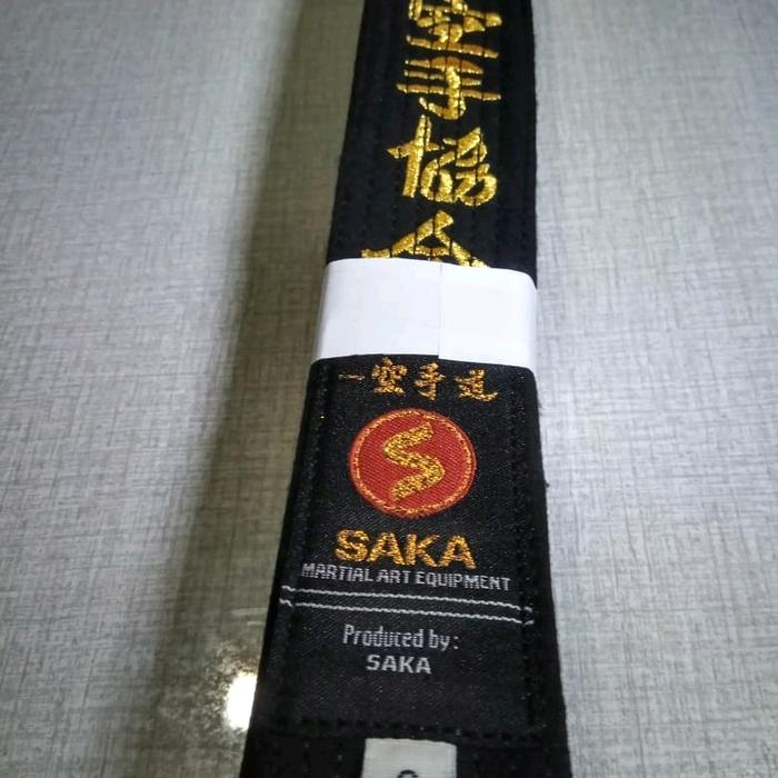Sabuk Karate Hitam Bordir