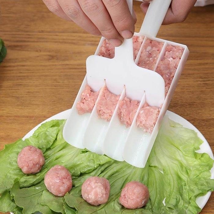 Alat Cetak Bakso 4 Baris Anti Lengket - Alat Cetakan Bakso Manual - Alat cetak 4 baris
