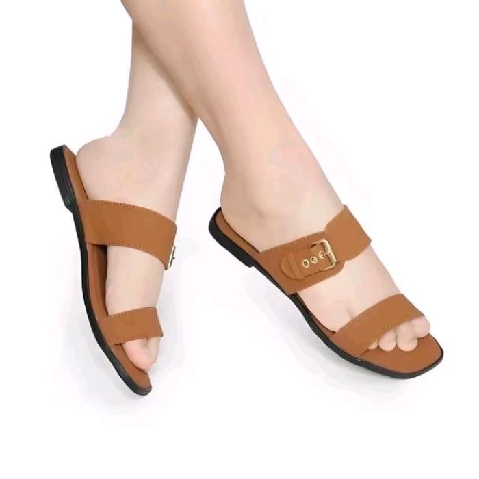 SANDAL FLD WANITA KEKINIAN SANDAL TEPLEK WANITA MURAH VIRAL