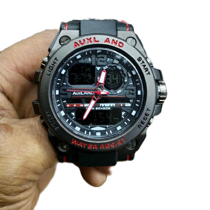 JAM tangan pria karet Auxland Original DABEL TIME Harga mantap
