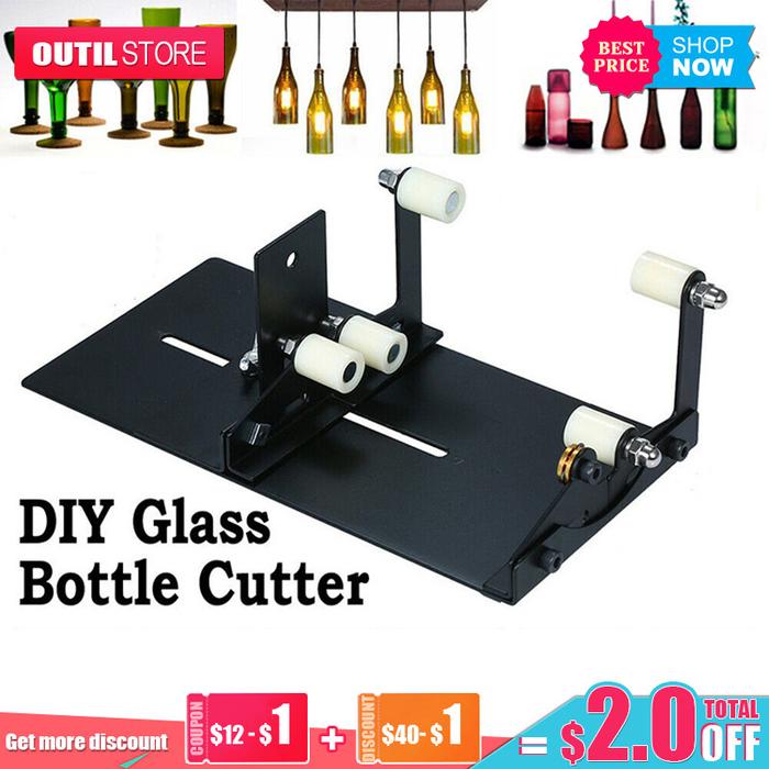 Alat Pemotong Botol Kaca Persegi Set Alat Pemotong Botol Anggur DIY