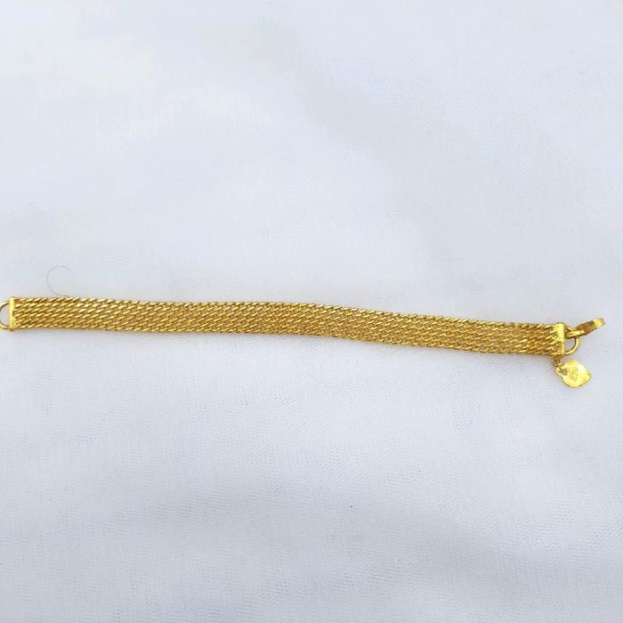 gelang suasa lapisan emas 24 k awet pemakaian harian mirip persis emas asli