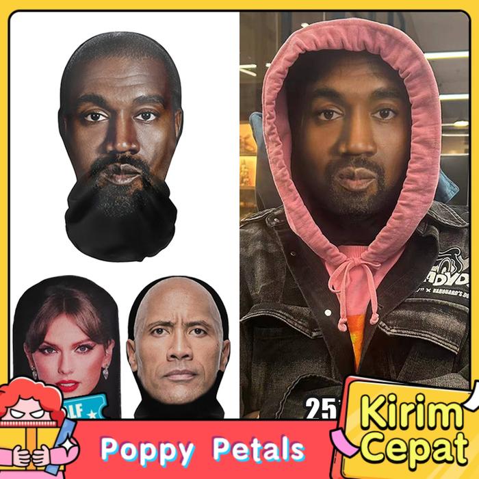 Masker Penutup Kepala Model 3D Lucu Desain Unisex Nyaman Dipakai Elastis Cocok Untuk Kegiatan Luar R