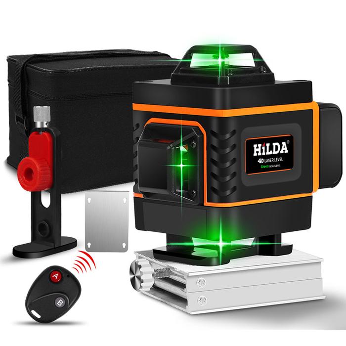 New 16/12 Lines 4D Self-leveling Laser Level Green Beam Laser Level