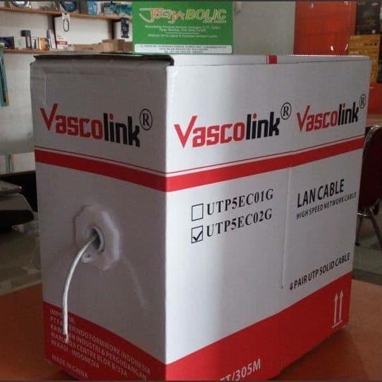 Kabel LAN UTP VASCOLINK Cat 5e Murah 1 Roll Cat5e
