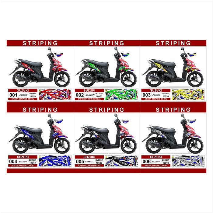 Stiker striping Decal Suzuki NEX 1 Variasi AR