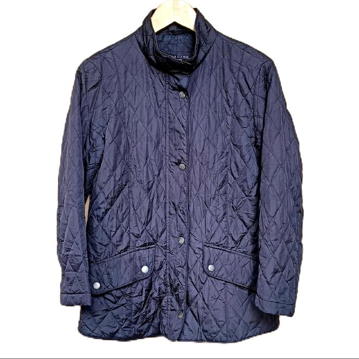 Jaket giordano quilted coat woman vintage black