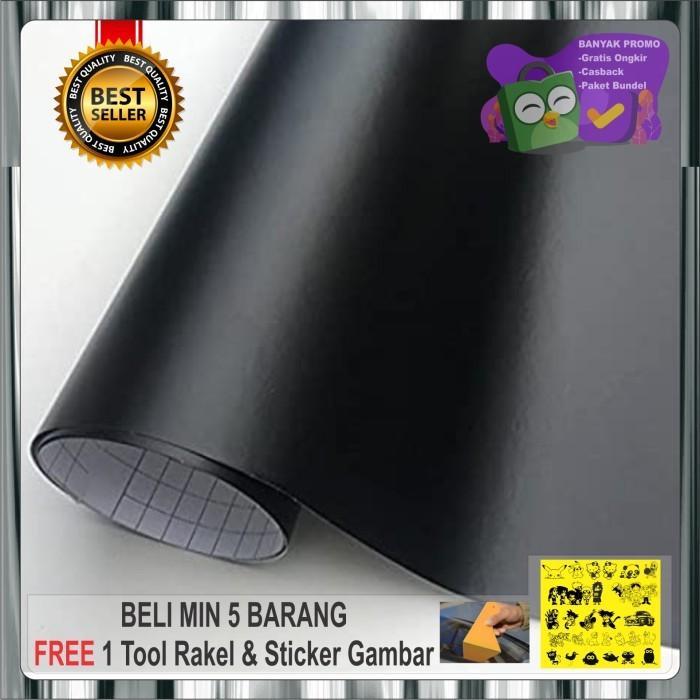 Stiker hitam doff/mate / skotlet hitam doff 1 ROLL OSEAN