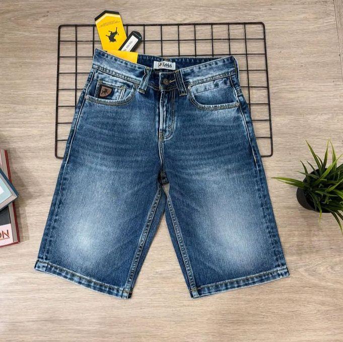 CDP246D Celana pendek jeans denim pria LOIS original murah terbaru. 3second emba cardinal