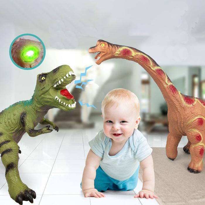 dinosaurs mainan 52cm Kartu Suara Mainan Dinosaurus Figure Dinosaurus karetDinosaurus Jurassic Park