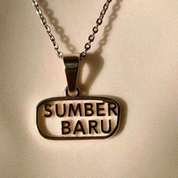Kalung Nama SB sumber baru  Bahan Titanium Anti karat Premium