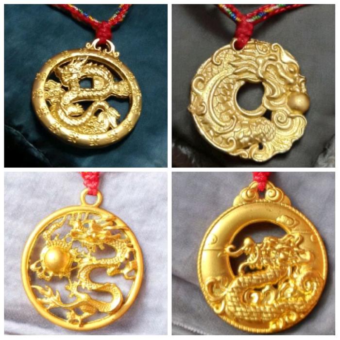 kalung fengshui Naga Emas keberuntungan
