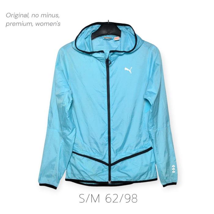 Puma Parasut Tracktop Tracksuit Running Jacket Olahraga Size S M Jaket Wanita